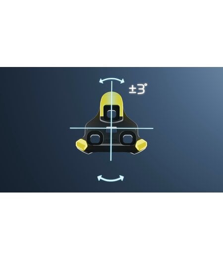 Shimano CL-SL110 (Yellow) SPD-SLR Cleat (3 Degrees +/- Float)