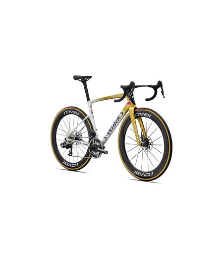 Specialized S-Works Tarmac SL9 LTD Remco Evenepoel - Gloss Metallic White Silver / Gold Peral / Deep Bule