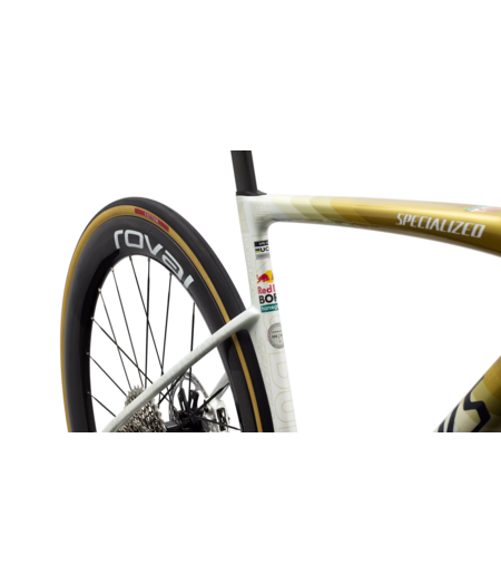 Specialized S-Works Tarmac SL9 LTD Remco Evenepoel - Gloss Metallic White Silver / Gold Peral / Deep Bule