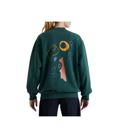 Specialized Graphic Crewneck Sweatshirt Forest Green Abstract