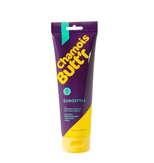 Chamois Buttr Eurostyle Menthol Anti-Chafe Chamois Creme - 235ml Tube