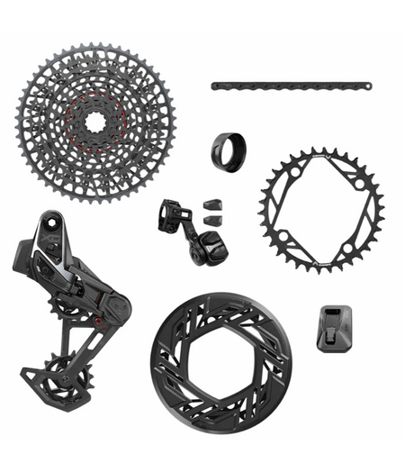 SRAM X0 Eagle T-Type eBike AXS Groupset - 104BCD 34T, Derailleur, Shifter, 10-52t Cassette, Clip-On Guard (*does NOT include crankarms*)