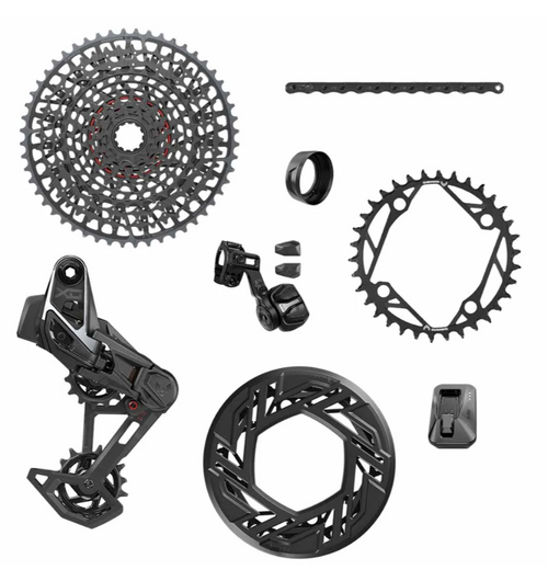 SRAM X0 Eagle T-Type eBike AXS Groupset - 104BCD 34T, Derailleur, Shifter, 10-52t Cassette, Clip-On Guard (*does NOT include crankarms*)