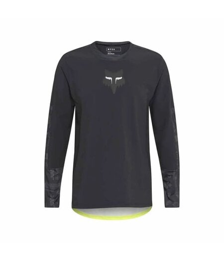 FOX Racing Apparel Mens Defend Thermal Long Sleeve Jersey Lunar SE Black