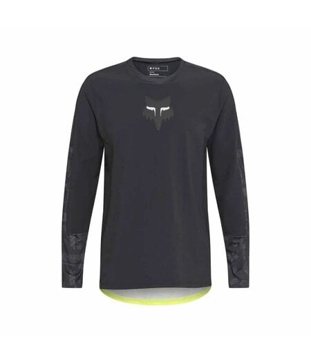 FOX Racing Apparel Mens Defend Thermal Long Sleeve Jersey Lunar SE Black