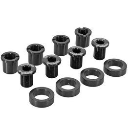 SRAM Ochain Spacer and Bolt kit (Including 4-pieces of 3mm spacers, 4 short and long bolts and nuts Alu M8.5x0.75)