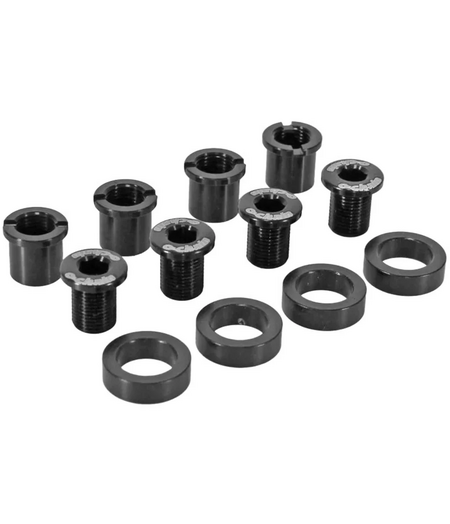 SRAM Ochain Spacer and Bolt kit (Including 4-pieces of 3mm spacers, 4 short and long bolts and nuts Alu M8.5x0.75)