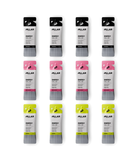Pillar Performance Energy Gel 30 Variety Bundle (12 x 50g) BOX