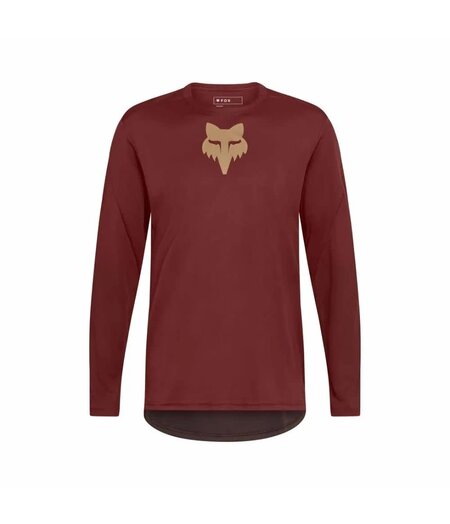 FOX Racing Apparel Mens Ranger Long Sleeve Jersey Fox Head Rust