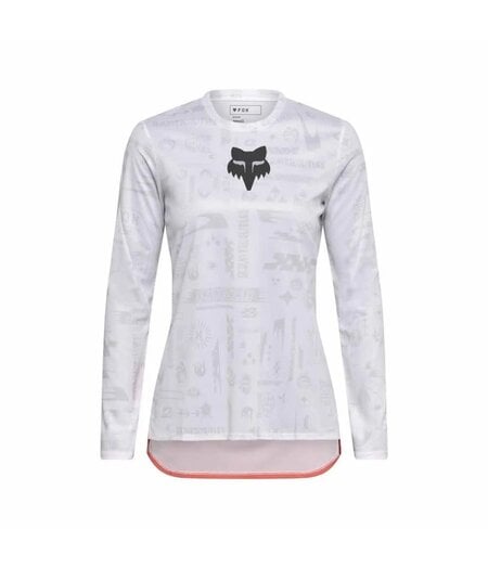 FOX Racing Apparel Womens Ranger Long Sleeve Jersey Lunar SE White