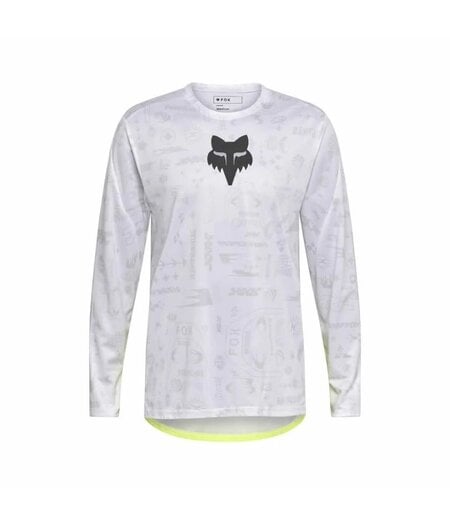 FOX Racing Apparel Mens Ranger Long Sleeve Jersey Lunar SE White