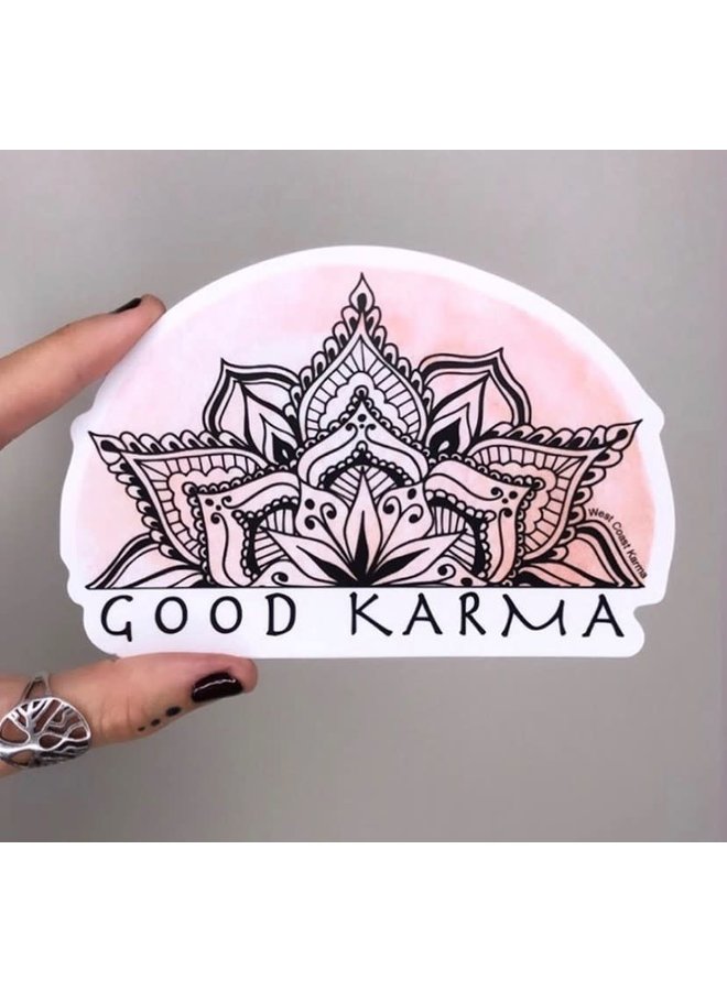 Good Karma Watercolor Sticker