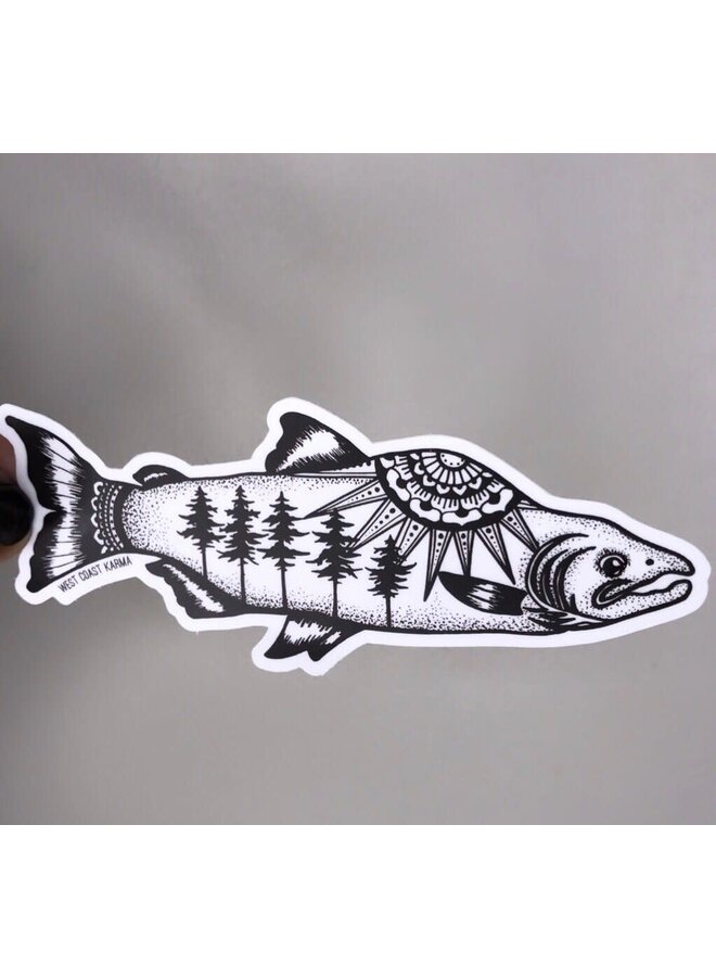Nature Salmon Sticker