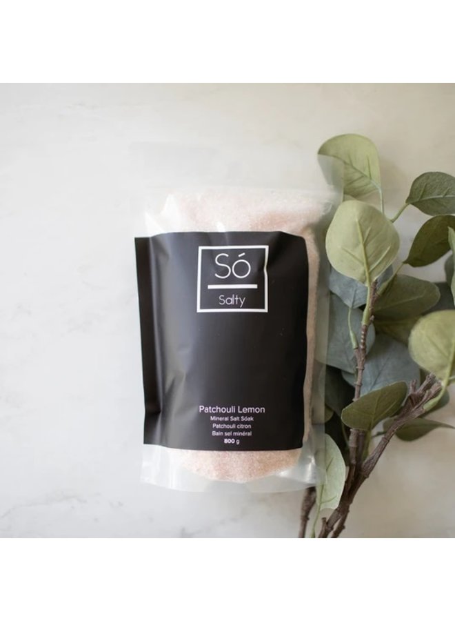 Salt Soak - Patchouli Lemon 800g