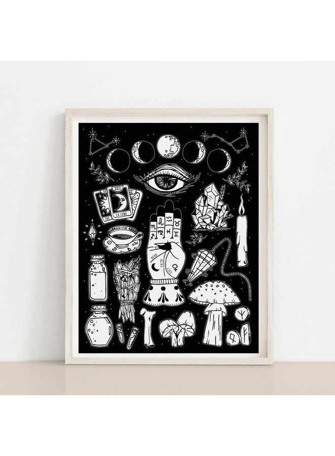 Witchcraft Elements Print