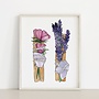 Palo Santo, Crystals & Dried Flowers Print