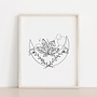 Crystals & The Moon Print