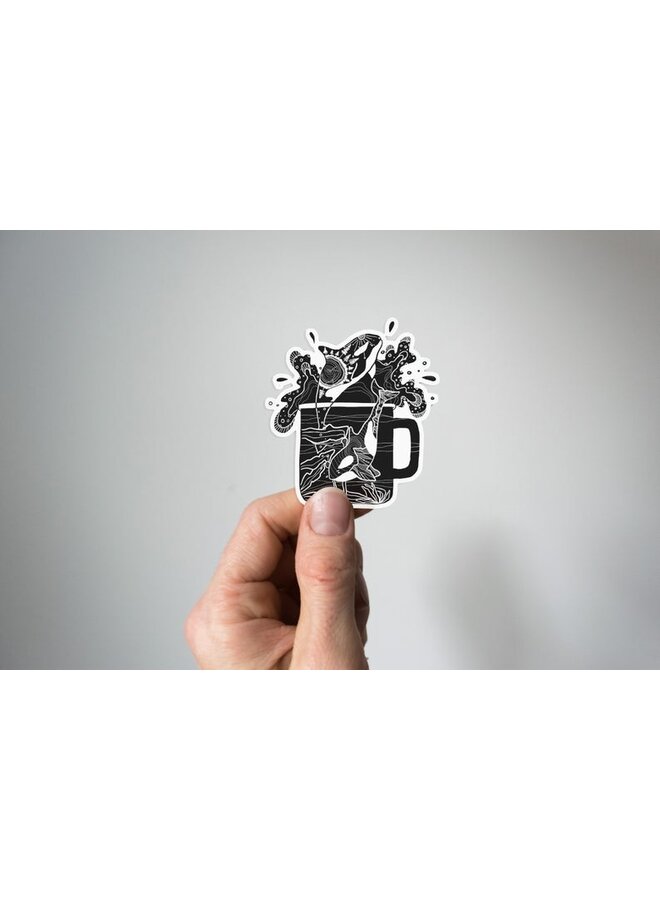 Orca Mug Vinyl Sticker