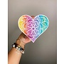 Rainbow Light Heart Vinyl Sticker