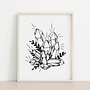 Crystals Cluster Print