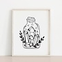 Crystals in a Bottle Print