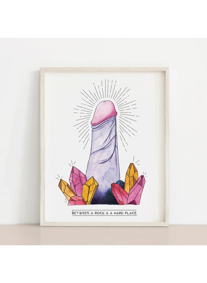 Crystal Penis Print