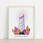 Crystal Penis Print