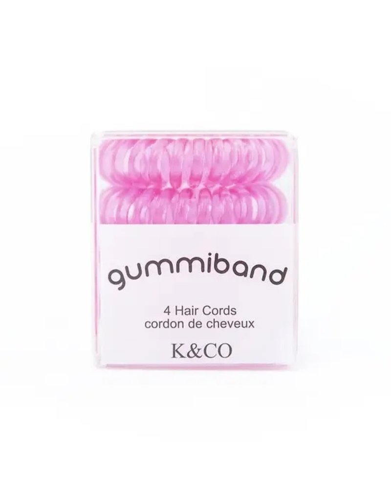 GummiBand Pink I Can Hair Cords