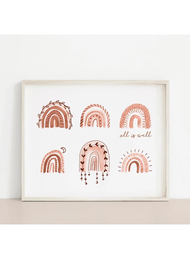 Rainbow All is Well Print
