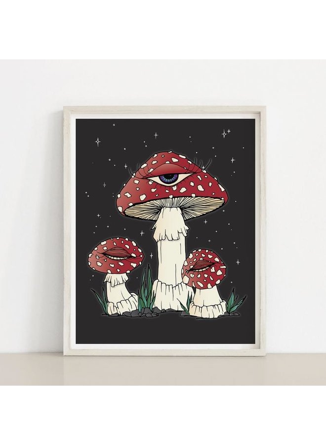 Mystic Shroom with Eye Print