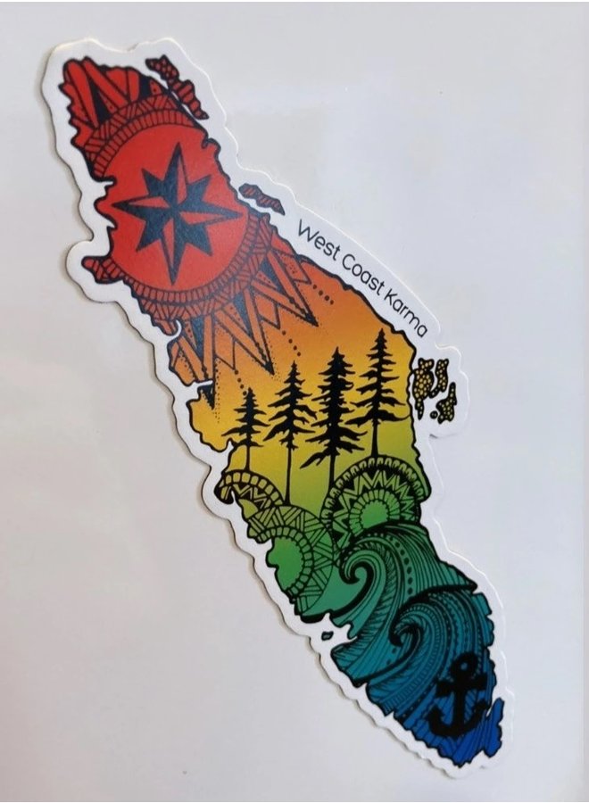 VI Rasta Pride Magnet