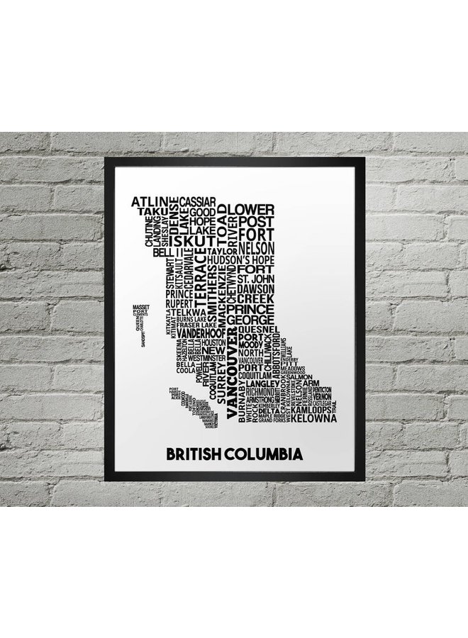 BC City Map Print