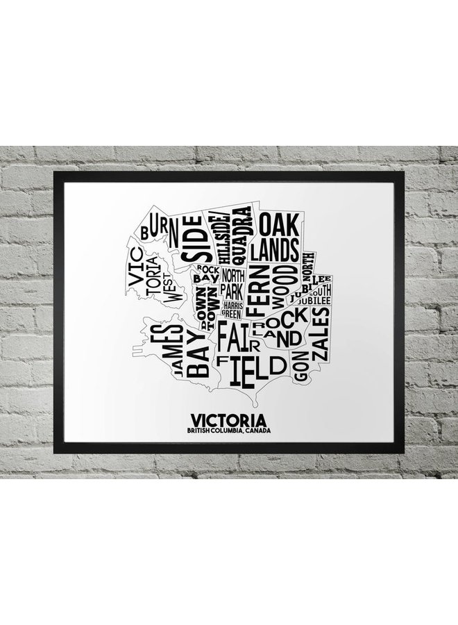 Victoria City Map Print