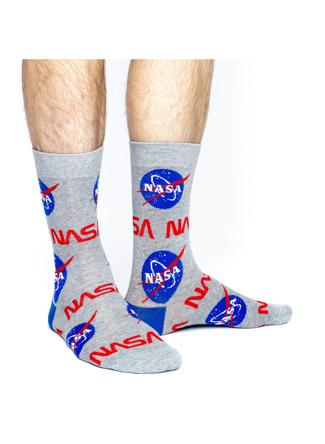 Men's Grey NASA Socks