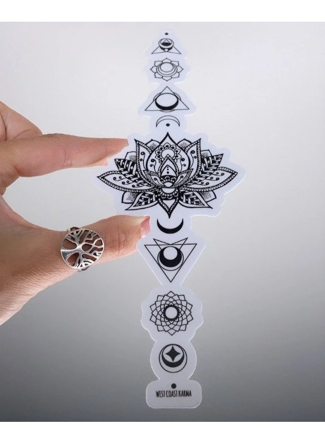 Sacred Lotus Chakra Vinyl Sticker