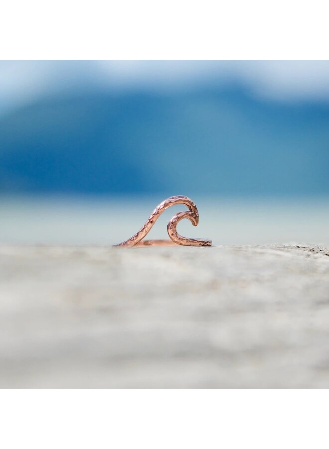 Rose Gold Wave Ring