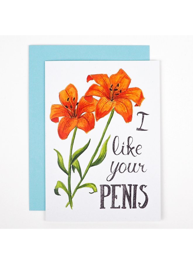 I Like Your Penis Card