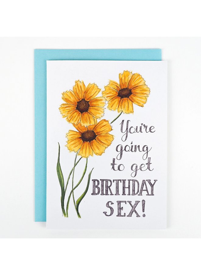You're Going To Get Birthday Sex Card