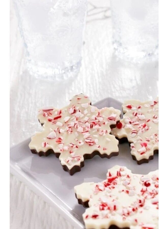 Peppermint Bark Snowflake 3pc Bag