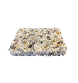 Samson Stone White Pebble Soap Dish(rectangle)