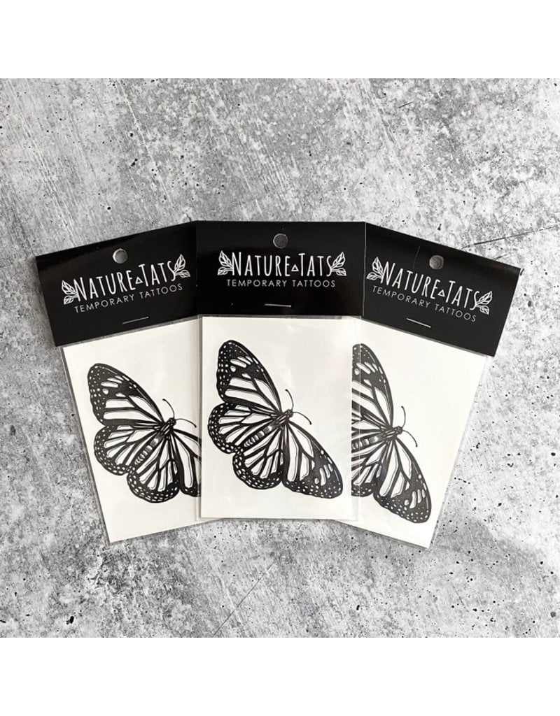 NatureTats Monarch Butterfly Temporary Tattoo