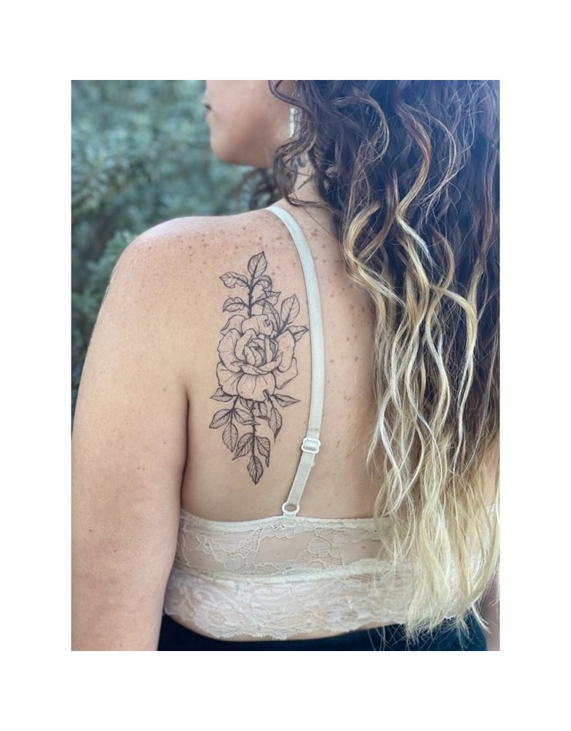 NatureTats Rose Blossom Temporary Tattoo