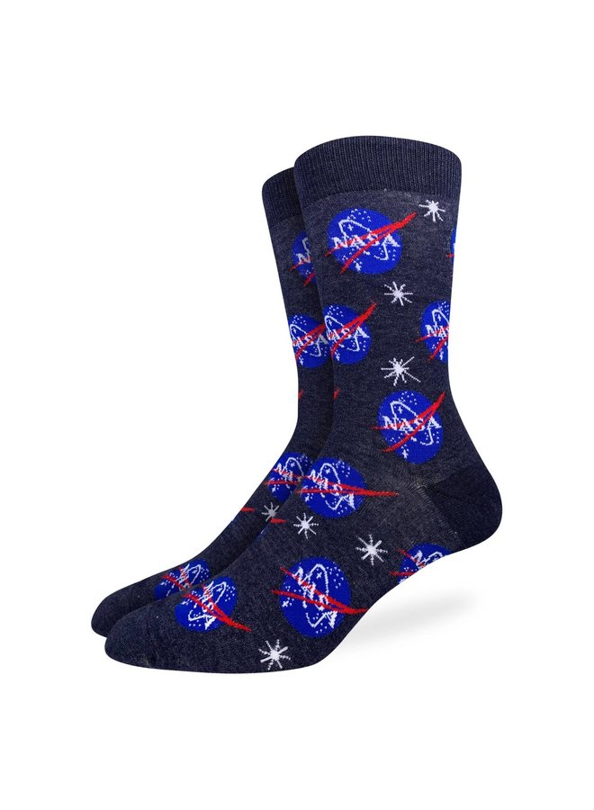 Men's Nasa, Blue Socks