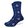 Men's Navy Anchors & Boats Socks