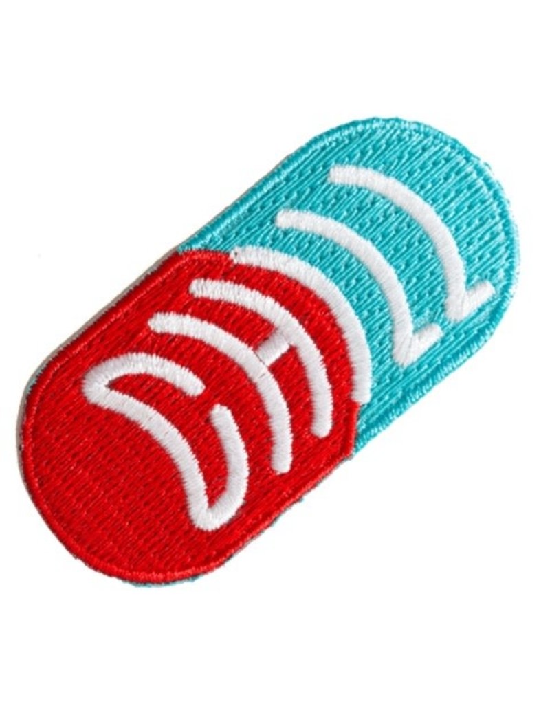 These Are Things Chill Pill Embroidered Iron-On Patch