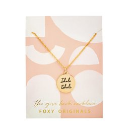 Foxy Originals Inhale Exhale Necklace- Gold