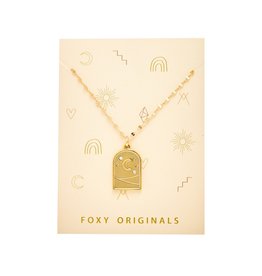 Foxy Originals Boho Moon and Sky Necklace- Gold