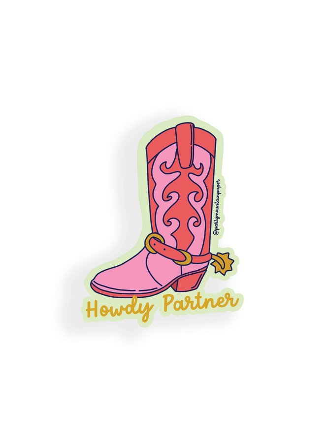Howdy Partner Sticker