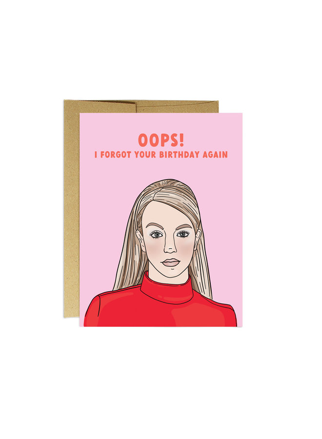 Oops, Birthday Card