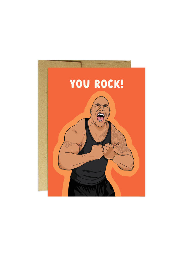 You Rock Encouragement Card